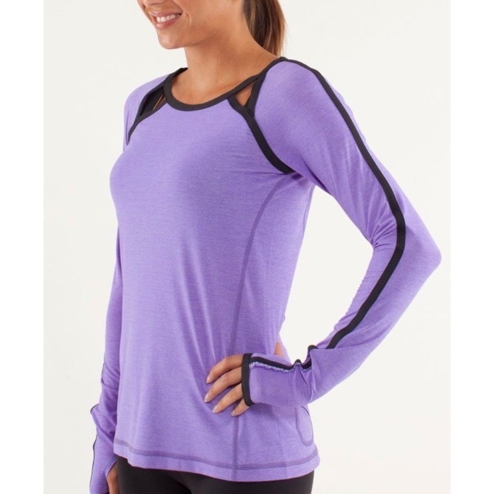 Lululemon Run Team Spirit Long Sleeve Top Size 6